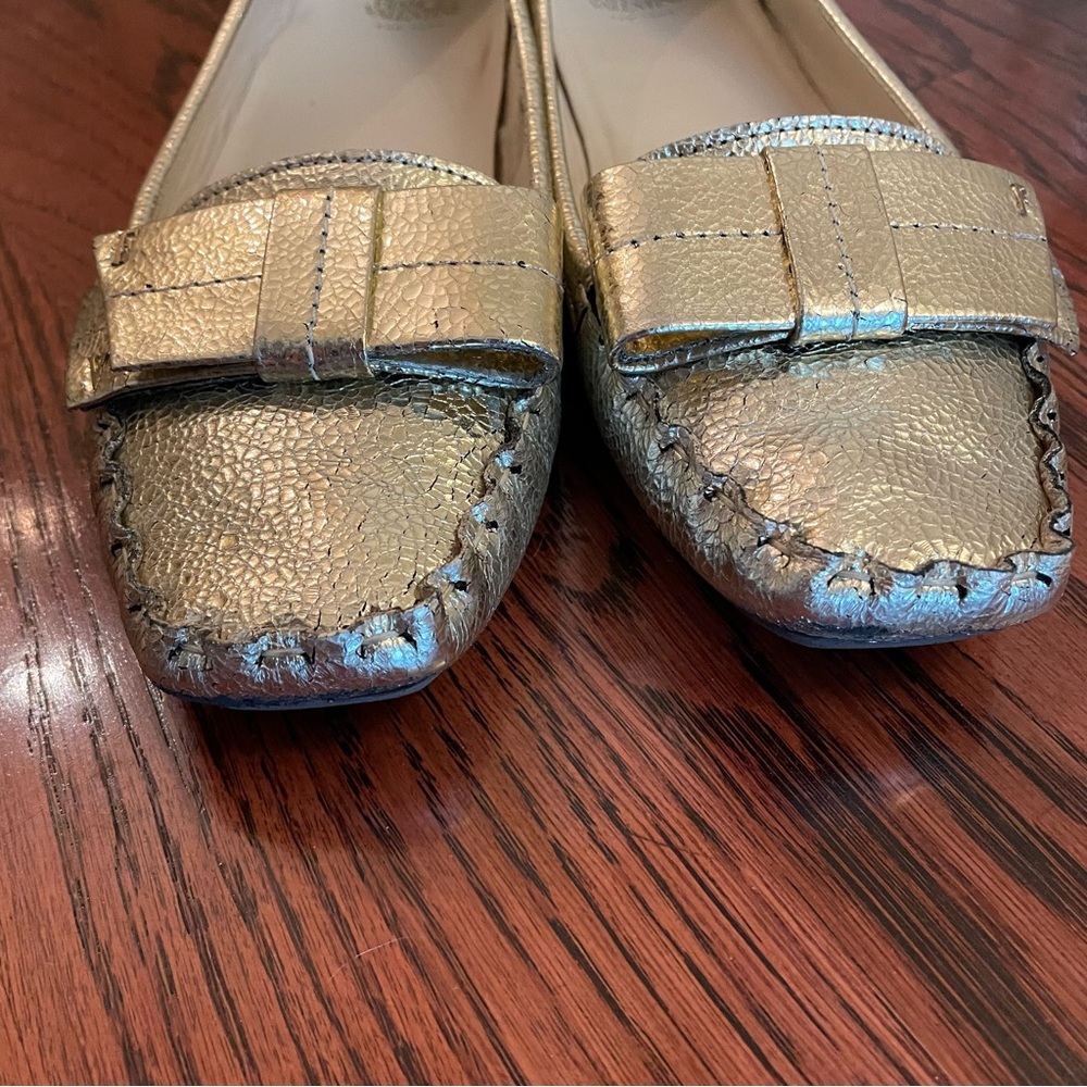 Frances Valentine Gold Shoes - Picture 5 of 11